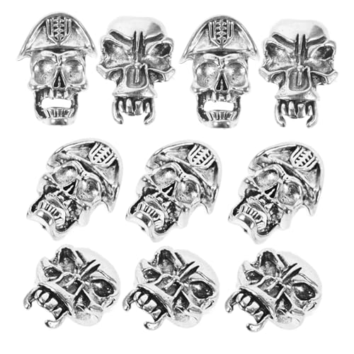 FONDOTIN 10 Stück Teiliges Retro Dreadlock Haarperlen mit Großem Antike Haarschmuck Braids für Damen und Herren Charmante Haar und Bart Accessoires für Zöpfe Vielseitig für Alltag und von FONDOTIN