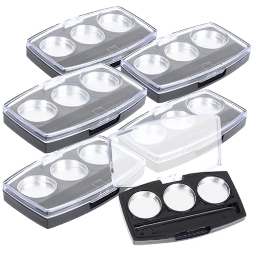 FONDOTIN 10 Stück Teiliges Transparentes Lidschatten Einsatzset mit Aluminium Pfännchen Langlebiger Kosmetik Organizer für Pigmente und Nachfüllbare Make Up Palette Kompakt und FONDOTIN 10 Stück Teiliges Transparentes Lidschatten Einsatzset mit Aluminium Pfännchen Langlebiger Kosmetik Organizer für Pigmente und Nachfüllbare Make Up Palette Kompakt und von FONDOTIN