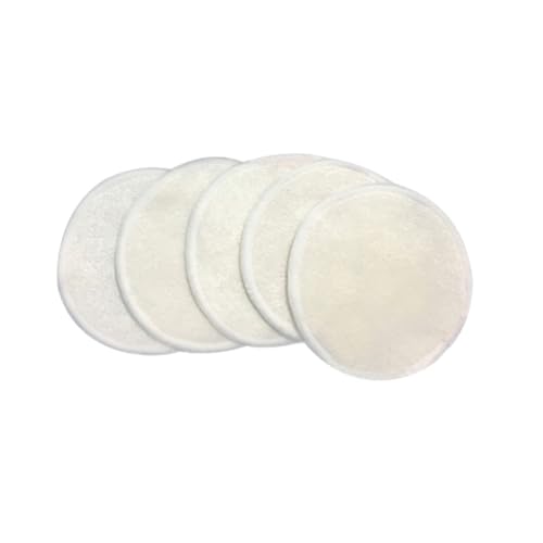 FONDOTIN 10 Stück Teiliges Wiederverwendbare Bambusfaser Abschminkpads Sanfte Reinigungspads für Gesicht Make up Entferner für Empfindliche Haut Augen make up und Tägliche Pflege von FONDOTIN