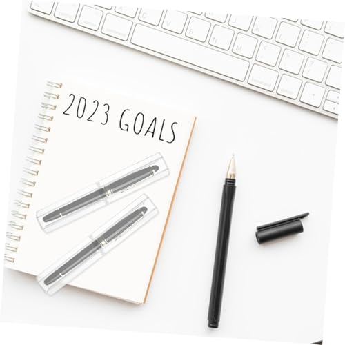 FONDOTIN 10 Stück Transparente Sechseckige Stiftebox aus Leichtem Acryl Leere Pen Cases für Geschenkverpackung Geeignet für Studenten Profis und Schreibgeräte Liebhaber von FONDOTIN