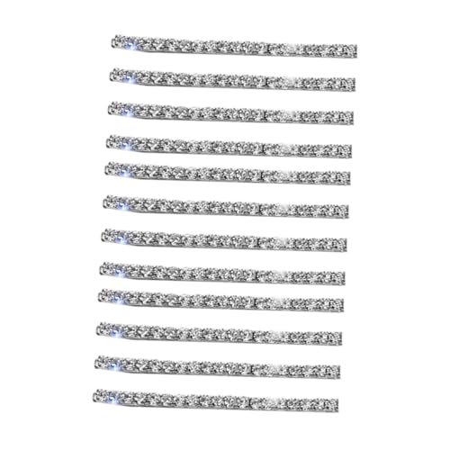 FONDOTIN 12 Stück Strass Haarspangen für Frauen Funkelnde Bobby Pins mit Glänzenden Kristallen Modischer Haarschmuck für Hochzeit Party Geburtstag und Festliche Anlässe von FONDOTIN