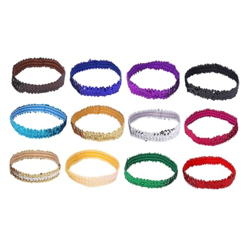 FONDOTIN 12 Stück Teiliges Damen Haarband mit Elastischen Pailletten Haarschmuck für Mädchen Stilvolles Stirnband für Partys und Besondere Anlässe FONDOTIN 12 Stück Teiliges Damen Haarband mit Elastischen Pailletten Haarschmuck für Mädchen Stilvolles Stirnband für Partys und Besondere Anlässe von FONDOTIN