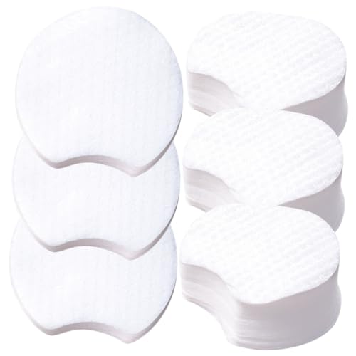 FONDOTIN 1200 Stück Halbrunde Abschminkpads aus Dickem Vliesstoff Saugfähig und zur Haut für Make Up Entfernung Gesichtsreinigung und Reisen Praktische für Frauen und Mädchen von FONDOTIN