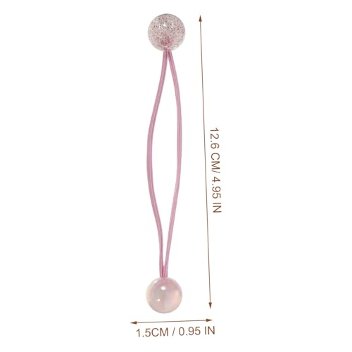 FONDOTIN 14 Stck Teiliges Haargummi Bunten Doppelkugeln Elastische Haarbänder für Mädchen Süße Ponytail holder Weiche Haargummis für Alltag und Geschenk Farbenfrohe Haaraccessoires von FONDOTIN