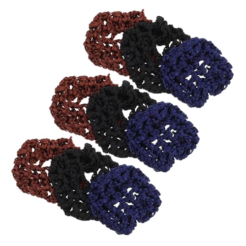 FONDOTIN 15stücke Haarnetze Für Damen Strick-dutt-abdeckungen Elastische Haaraccessoires Handgefertigt Für Ballett Tanz Und Eislaufen von FONDOTIN