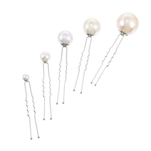 FONDOTIN 16 Stück Perlen U Förmige Haarnadeln Teiliges für Hochzeit Brautschmuck Wiederverwendbar Leicht und Langlebig für Damen Brautjungfern Frisuren von FONDOTIN