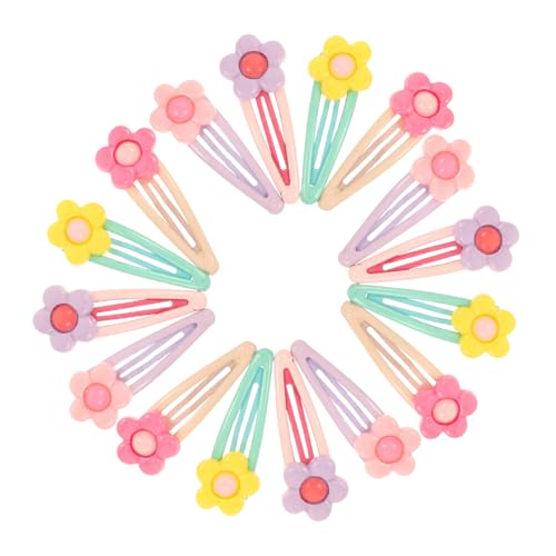 FONDOTIN 16 Stück Teiliges Koreanische Haarspangen Candy Farbige Weiche Tonblumen Haarclips für Mädchen Zarte Leichte Styling Accessoires im Trendigen Hyuna Design von FONDOTIN
