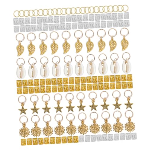 FONDOTIN 164 Stück Teiliges Dreadlocks Rings aus Metall Leichte Hair und Hair Tubes Dekorative Haar Manschetten für Zöpfe und Geflochtene Haarsträhnen Langlebiger Haarschmuck für Kreative von FONDOTIN