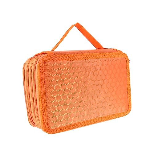 FONDOTIN Federtasche Mit Fächern Buntstift-Sets Organizer Aus Federbox Mit Reißverschluss Für Bleistifte Kugelschreiber Und Schulbedarf von FONDOTIN