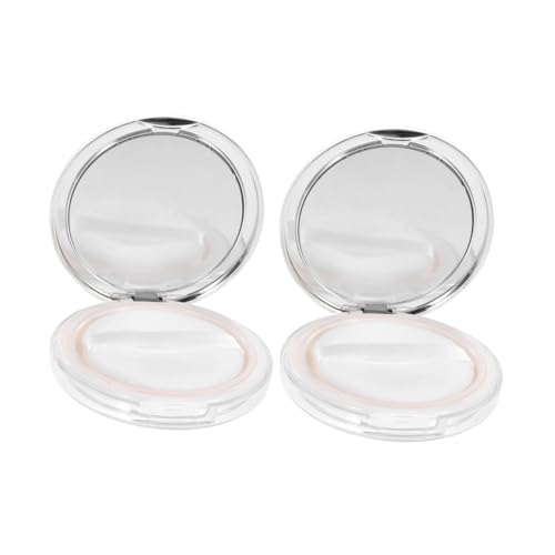 FONDOTIN 2 Sätze Lose Puderbox mit Elastischem Netz Flip deckel Kompakt Leicht Tragbar für Damen Make up Sicheres Material und Gleichmäßige Puderverteilung von FONDOTIN