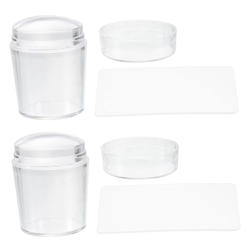 FONDOTIN 2 Sätze Transparentes Nagelstempel mit Silikon Stempel und Abzieher Teiliges Nail Art Tool für Maniküre DIY Schnelles Auftragen Einzigartiger Nageldesigns Geeignet für Gel und FONDOTIN 2 Sätze Transparentes Nagelstempel mit Silikon Stempel und Abzieher Teiliges Nail Art Tool für Maniküre DIY Schnelles Auftragen Einzigartiger Nageldesigns Geeignet für Gel und von FONDOTIN