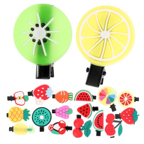 FONDOTIN 2 Satz Bunte Haarspangen mit Fruchtigem Design Langlebige Haarklammern für Frauen und Mädchen Kreative Haarschmuck Accessoires für Alltag und Party Passend für Dickes Haar von FONDOTIN