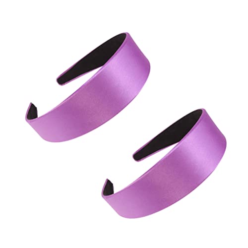 FONDOTIN 2stücke Haarband Stilvolles Stirnband Haarreifen Kreativer Kopfschmuck Einfarbiges Stirnband Einzigartiges Design Praktische Frisur Partydeko Accessoire Für Frauen Und Mädchen von FONDOTIN