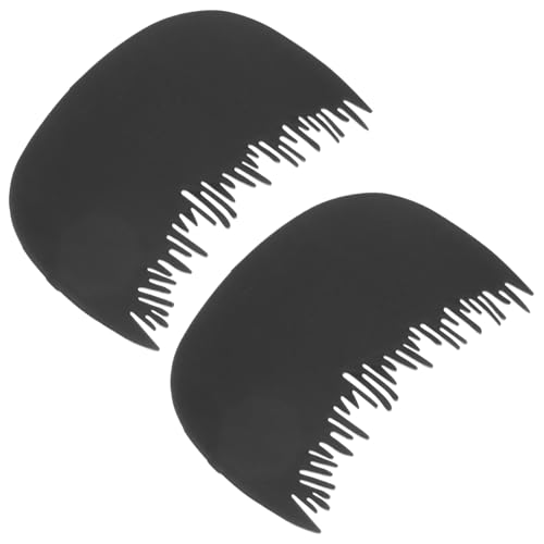 FONDOTIN 2 Stück Haarfaserkamm mit Schutz für Natürlichen Haaransatz Einfacher Gebrauch für Männer und Frauen Sanftes Material Optimiert Haarvolumen und Verhindert Faserverlust Beim Styling von FONDOTIN