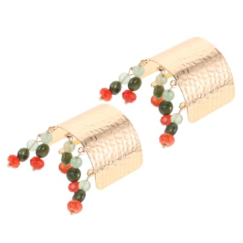 FONDOTIN 2stücke Pferdeschwanzmanschetten Mit Glasperlen Für Frauen Asiatische Pferdeschwanzschnallen Aus Haarmanschetten Für Haargummis Haarspangen Für Alltag Und Besondere von FONDOTIN