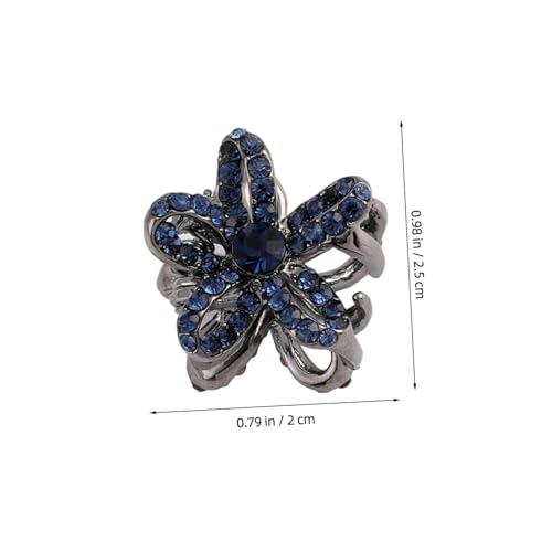 FONDOTIN 2 Stück Kleine Blumenhaarspangen aus Non Claw Clips Leichte Mini Haarspangen für Damen und Mädchen Elegante Haarklammern für Dünnes und Dickes Haar Vielseitige Haaraccessoires von FONDOTIN