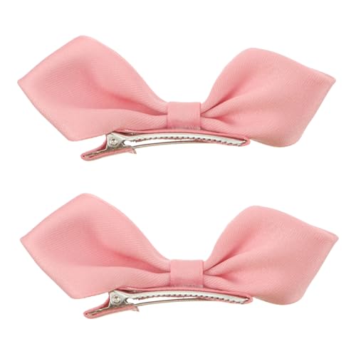 FONDOTIN 2 Stück Mädchen Haarklammern mit Schleifen Design Leichte Haarnadeln für Solide Farbe Rosa Niedlicher Haarschmuck für Party und Festival Schonend und Langlebig FONDOTIN 2 Stück Mädchen Haarklammern mit Schleifen Design Leichte Haarnadeln für Solide Farbe Rosa Niedlicher Haarschmuck für Party und Festival Schonend und Langlebig von FONDOTIN