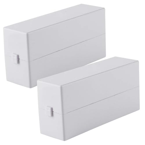 FONDOTIN 2 Stück Nagelbohrer Aufbewahrungsbox Organizer für Nagelfräser Bits Staubdicht Langlebig mit Abdeckung für Profi Heimnagelstudio Nageltechnik Zubehör von FONDOTIN