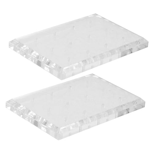FONDOTIN 2 Stück Nagelbohrer Bits Organizer Acryl Nagelbohrer Halter Staubdicht für Nagelstudio Heimgebrauch Nageldesign Training von FONDOTIN