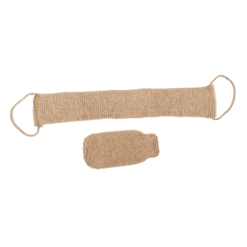 FONDOTIN 2 Stück Peeling Rückenschrubber Set Langgriff Körperbürste Peelinghandschuh Waschhandschuh Für Frauen Vielseitig Tragbar Für Zuhause Hotel Fitnessstudio von FONDOTIN