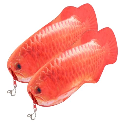 FONDOTIN 2 Stück Plüsch Federmäppchen Cartoon Fisch Federtasche mit Reißverschluss Große Kapazität Weiches Stifteetui für Schule Büro Schreibwaren Organizer FONDOTIN 2 Stück Plüsch Federmäppchen Cartoon Fisch Federtasche mit Reißverschluss Große Kapazität Weiches Stifteetui für Schule Büro Schreibwaren Organizer von FONDOTIN