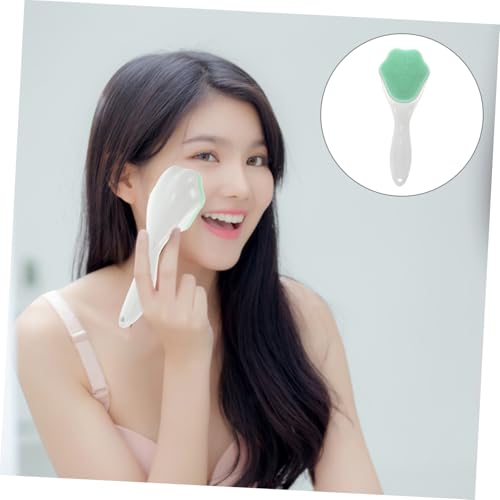 FONDOTIN 2 Stück Silikon Gesichtsbürste mit Langem Griff Weiche Wasserdichte Reinigungsbürste für Frauen Sanftes Peeling und Make up Entfernung Hautfreundliches Langlebiges Material von FONDOTIN