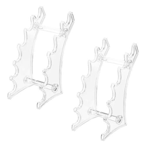 FONDOTIN 2 Stück Stifthalter Bogenförmiges Aufbewahrungsregal für Augenbrauen und Eyelinerstifte Transparenter Organizer für Make Up und Schreibwaren Platzsparend Dekorativ von FONDOTIN