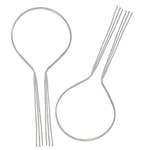 FONDOTIN 2 Stück Strass Fransen Haarbänder Haarschmuck für Damen Glitzerndes Kopfschmuck Accessoire für Hochzeiten Partys und Fotoshootings FONDOTIN 2 Stück Strass Fransen Haarbänder Haarschmuck für Damen Glitzerndes Kopfschmuck Accessoire für Hochzeiten Partys und Fotoshootings von FONDOTIN