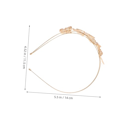 FONDOTIN 2stücke Schmetterlings-haarkrone Aus Hohles Stirnband Im Vintage-stil Stilvolle Haaraccessoires Für Boho-hochzeiten Und Junggesellinnenabschiede Kopfschmuck Für Damen Und Mädchen von FONDOTIN