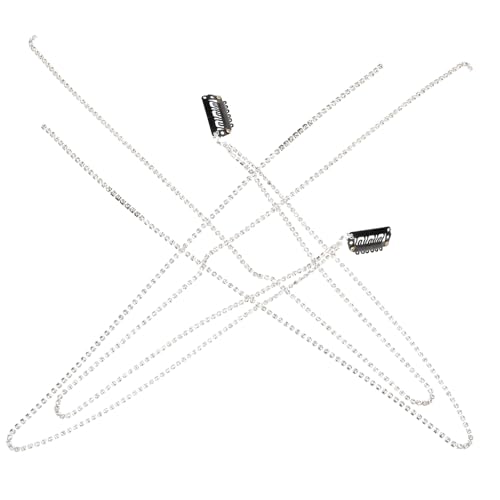 FONDOTIN 2 Stück Teiliges Haarschmuck mit Quasten Haarklammer und Haarkette für Zöpfe und Pferdeschwanz Modischer Haar Clip für Damen und Mädchen Vielseitig für Hochzeit Party und Alltag von FONDOTIN