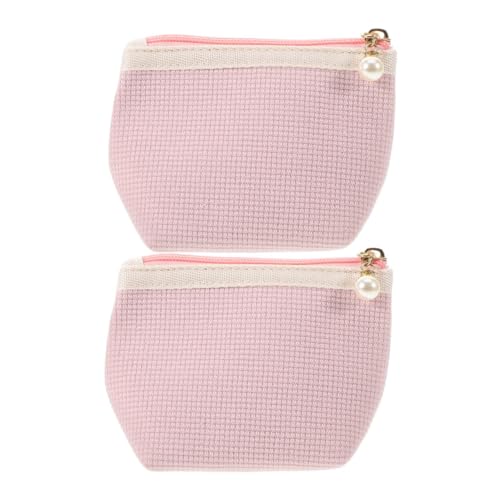 FONDOTIN 2 Stück Teiliges Lippenstift etui aus Weichem Cordstoff Kleine Wasserfeste Kosmetiktasche für Damen Tragbarer Reise Make up Organizer Kompakt und Staubgeschützt für Handtasche von FONDOTIN