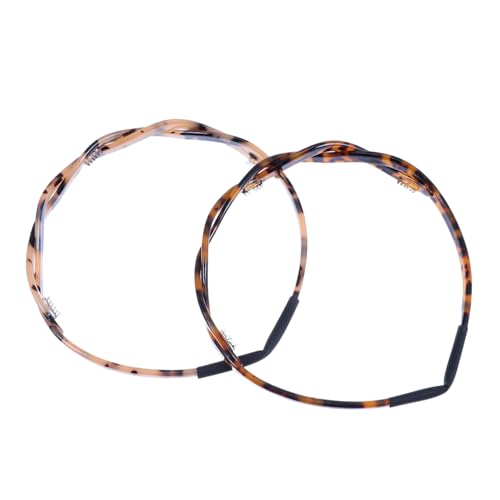 FONDOTIN 2 Stück Tortoiseshell Haarschmuck Teiliges Rutschfeste Zahn Haarreifen für Damen Modisches Leichtes Haarband Vielseitig für Alltag und Festliche Anlässe Geeignet Zufällige Farbe von FONDOTIN