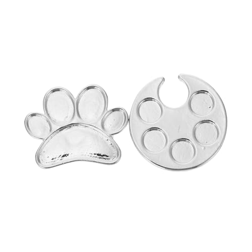 FONDOTIN 2 Stück Verstellbare Nagellack Mischpalette aus Hochwertiger Multifunktionaler Fingerring für Nagelkunst Make Up Mischung Geeignet für Frauen und Zubehör von FONDOTIN