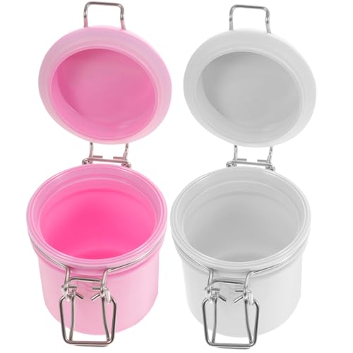 FONDOTIN 2 Stück Wimpernkleber Aufbewahrungsbehälter mit Starkem Dichtverschluss Feuchtigkeitsresistent Praktischer Organizer für Wimpernverlängerungen für Salon und Zuhause Kompakt Leicht von FONDOTIN