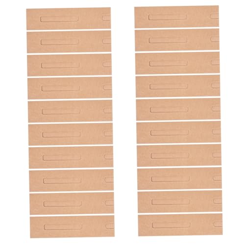 FONDOTIN 20 Stück Kraftpapier Stifttaschen mit Sichtfenster Stabile Papierhüllen für Kugelschreiber Geschenkverpackung Praktische Stifthüllen für Büro Uni und Alltag von FONDOTIN