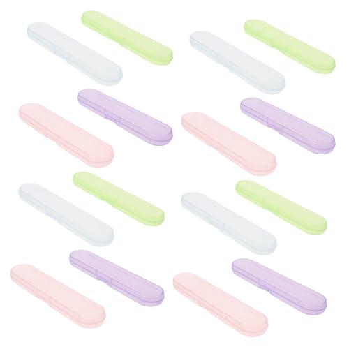 FONDOTIN 20 Stück Teiliges Eyelash Tweezer Organizer Leichter Kunststoff Aufbewahrungsbehälter mit Einzelfächern Hygienische Reisebox für Wimpernpinzette Ohrstäbchen Trimmer Kompakte von FONDOTIN