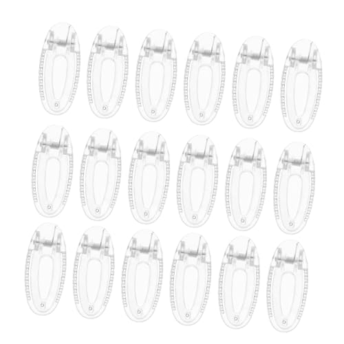FONDOTIN 20 Stück Teiliges Haarspangen Mini Krokodil Clips Transparent Haarschmuck für Mädchen No Slip Seitenclip Fester Griff Vielseitig für Schule Party Alltag von FONDOTIN