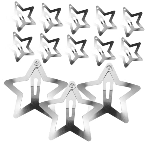 FONDOTIN 20 Stück Teiliges Kleine Haarklammern Sternform aus Robustem Metall Niedliche Haarspangen für Mädchen und Damen Einfache Anwendung für Alltag Schule Party und Sport Modisches von FONDOTIN