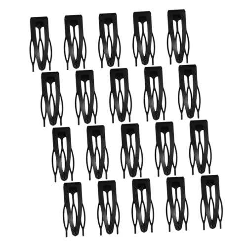 FONDOTIN 20 Stück Teiliges Schwarzes Metall Haarspangen Rutschfeste Haarklammern für Frauen Minimalistisches Design Geeignet für Alltag Partys Reisen und Salon Haarstyling von FONDOTIN