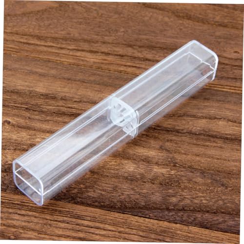 FONDOTIN 20 Stück Teiliges Transparente PVC Stifteetuis Kleine Federmäppchen Aufbewahrungsbox Stifteetui Schreibgerät Geschenkbox Praktisch Leicht Tragbar für Alltag Schule Büro von FONDOTIN