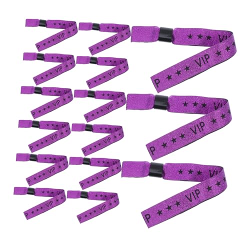 FONDOTIN 20 Stück Vip Stoffarmbänder in für Veranstaltungen Hochzeiten Festivals und Partys Langlebige Farbechte Vip Handgelenkbänder für Schnellen Einlass und Stilvolle Erkennung von FONDOTIN