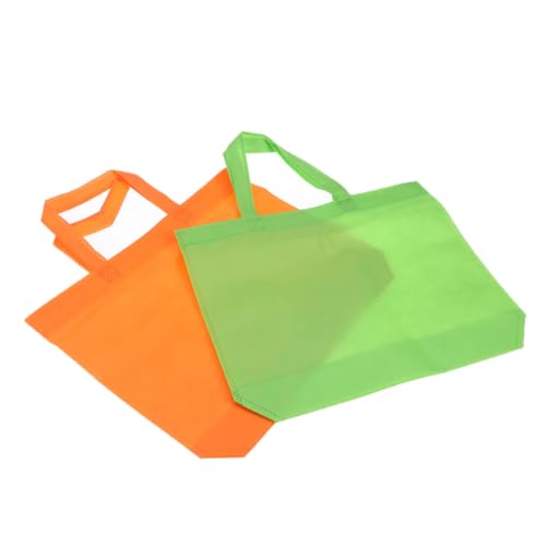 FONDOTIN 24 Stück Wiederverwendbare Geschenktüten aus Robustem Vliesstoff Leichte Einkaufstaschen mit Henkel Bunte Party Taschen für Halloween Geburtstag und Mitgebsel Tragbare von FONDOTIN