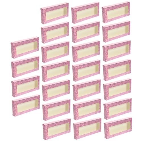 FONDOTIN 25 Stück Teiliges Zarte Wimpernaufbewahrungsboxen Bunte Make Up Organizer für Künstliche Wimpern Langlebige Lash Cases zum Schutz und Ordentlichen Verstauen für Beauty Fans und von FONDOTIN