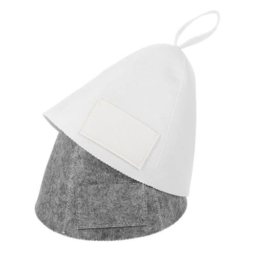 FONDOTIN 2stücke Saunahut Mit Tasche Für Herren Damen Dampfsauna-zubehör Sauna-eimerhut Filzhut Badezimmerhut Saunazubehör Vaporarium-hut von FONDOTIN