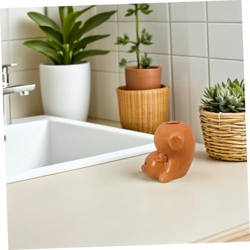 FONDOTIN 2stücke Lustiger Cartoon-Tier-zahnbürstenhalter Für Junge Mädchen Dekorativer Zahnbürstenständer Praktischer Für Zuhause Küche Und Badezimmer von FONDOTIN