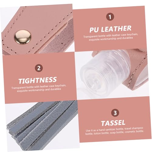 FONDOTIN 3 Stück Reiseflaschen mit Dichtem Verschluss Nachfüllbare Quetschflaschen als Schlüsselanhänger für Handseife Lotion Flüssigkeiten Tragbar und Wiederverwendbar Geeignet für Damen FONDOTIN 3 Stück Reiseflaschen mit Dichtem Verschluss Nachfüllbare Quetschflaschen als Schlüsselanhänger für Handseife Lotion Flüssigkeiten Tragbar und Wiederverwendbar Geeignet für Damen von FONDOTIN