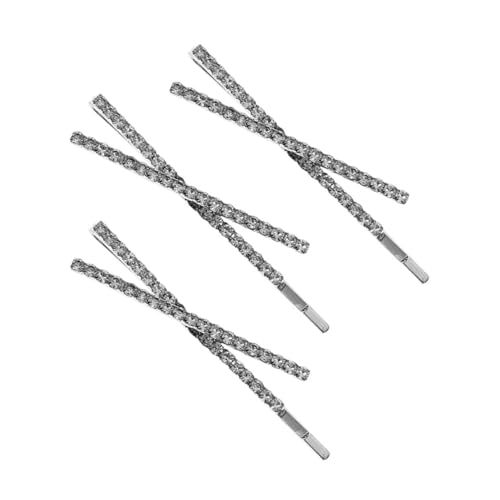FONDOTIN 3 Stück Rhinestone Haarklammern Haarspangen mit Funkelnden Strasssteinen Dünn Langlebig für Frauen und Mädchen Modisches Haarschmuck accessoire für Alltag und Party von FONDOTIN