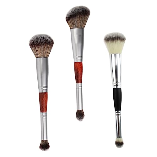 FONDOTIN 3 Stück Teiliges Doppelseitiger Make Up Pinsel mit Holzgriff Multifunktionale Lidschatten und Rougepinsel Leicht Kompakt für Damen Professionelles und Mobiles Make Up FONDOTIN 3 Stück Teiliges Doppelseitiger Make Up Pinsel mit Holzgriff Multifunktionale Lidschatten und Rougepinsel Leicht Kompakt für Damen Professionelles und Mobiles Make Up von FONDOTIN