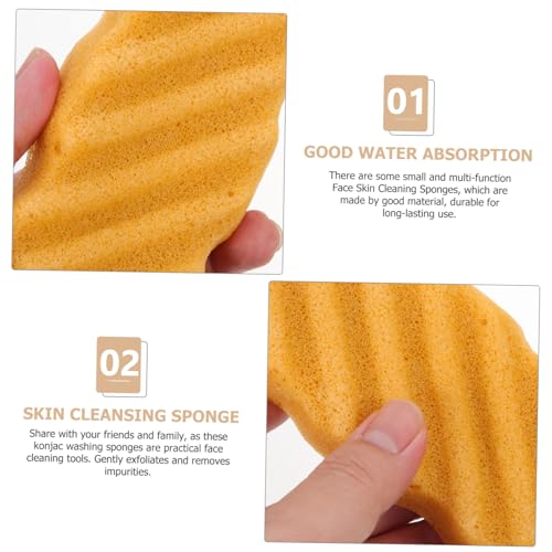 FONDOTIN 3 Stück Teiliges Gesichtsschwamm Hautfreundlichem Material Sanfte Reinigung und Peeling Wiederverwendbar Geeignet für Damen und Mädchen für Make up entfernung Bad Praktische von FONDOTIN