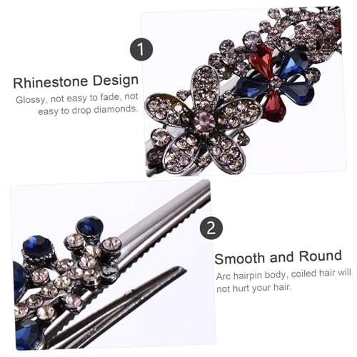 FONDOTIN 3 Stück Teiliges Große Strass haarklammern Damen Haarschmuck aus Modische Stilvolle Haarspangen mit Kristallbesatz für Alltag Party und Hochzeit Rutschfeste Clips für Verschiedene von FONDOTIN